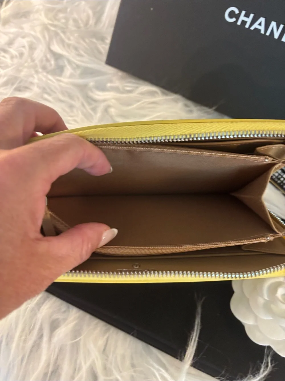 CHANEL Timeless CC Lambskin Zippy Wallet